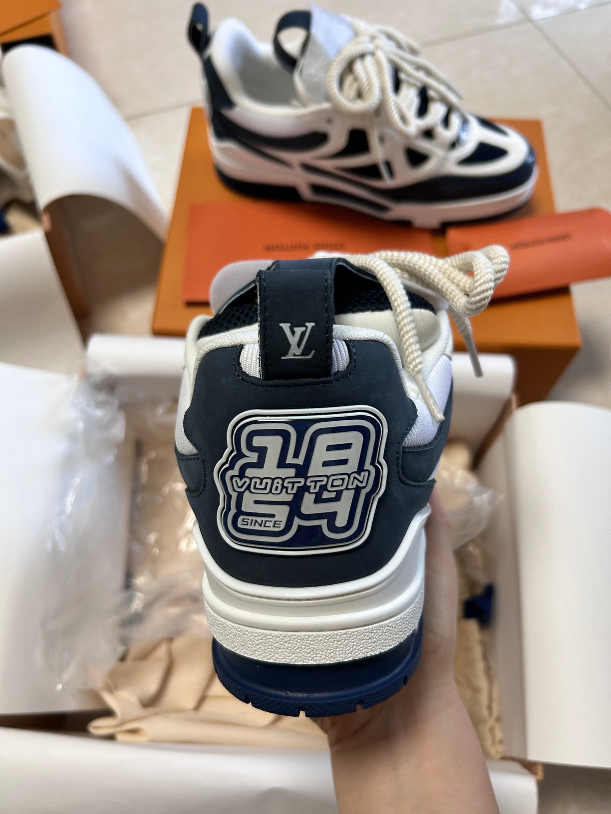 Sneakers LV Skate Blu