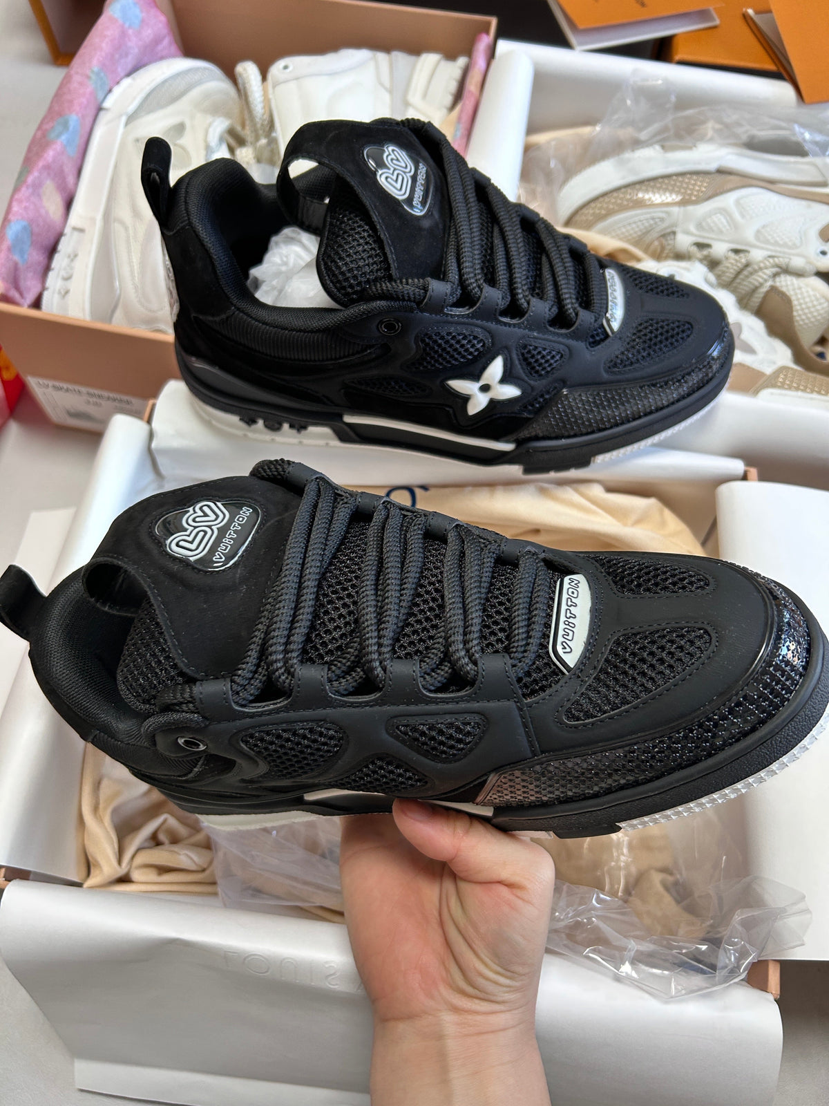Sneakers LV Skate Nera/Bianca