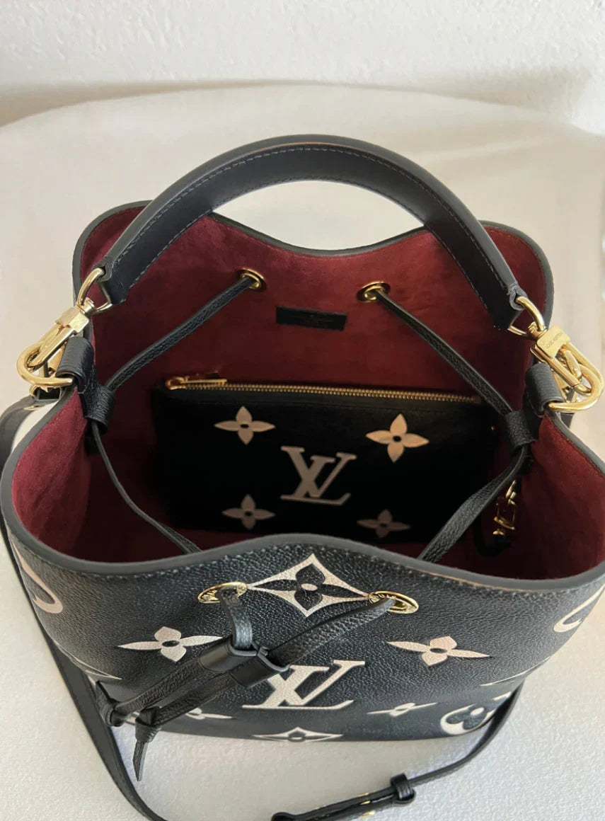 LV NeòNoè MM in Pelle Monogram Giant - Nero