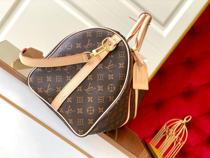 Louis Vuitton Keepall Bandoulière 55 in Tela Monogram - Icona del Viaggio