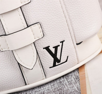 LV Zaino Mini in Pelle Bianco