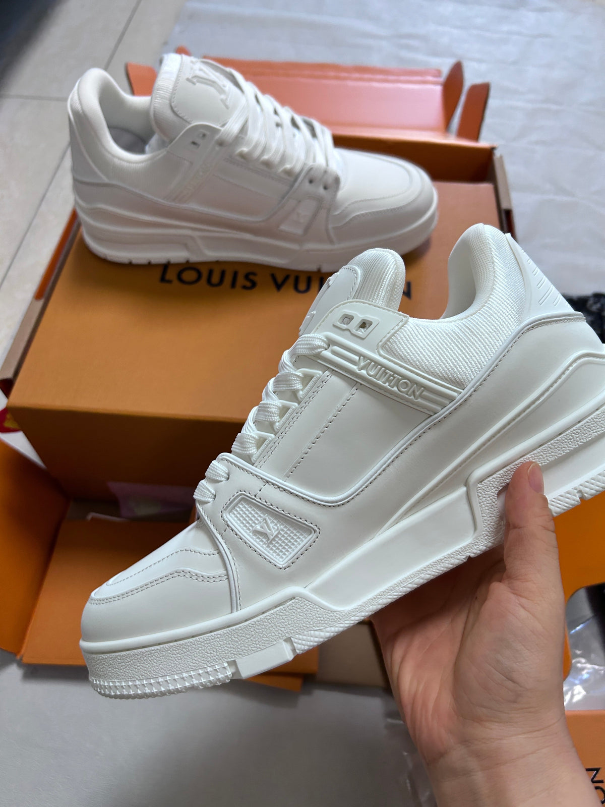 Sneakers LV Trainer Bianche