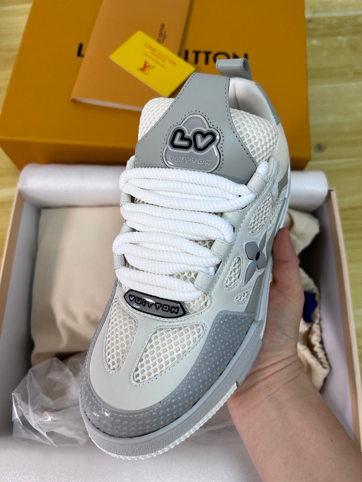 Sneakers LV Skate Grigia/Bianca
