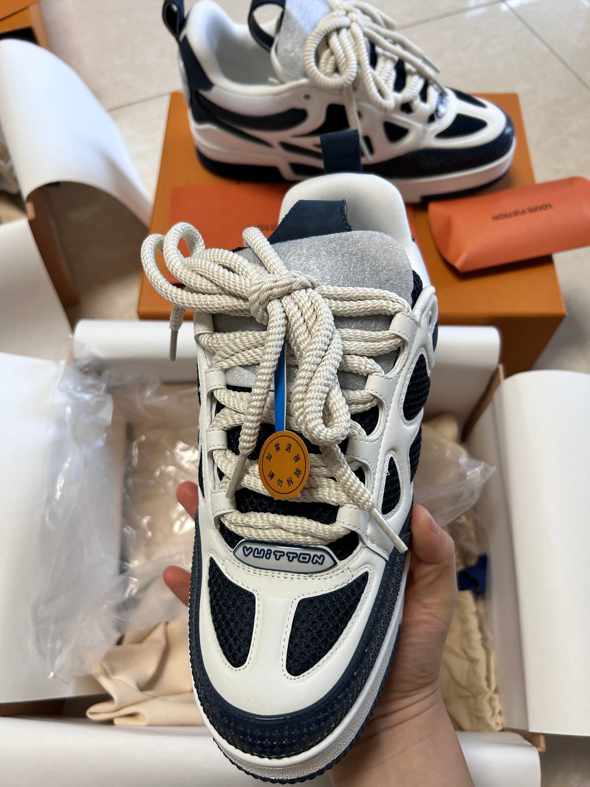 Sneakers LV Skate Blu
