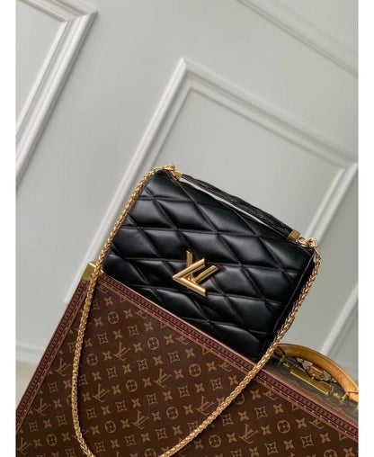 Louis Vuitton GO-14 GM in Pelle Trapuntata - Nero