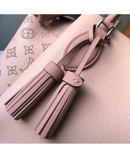 LV Borsa Haumea in Pelle Traforata Mahina - Rosa Magnolia