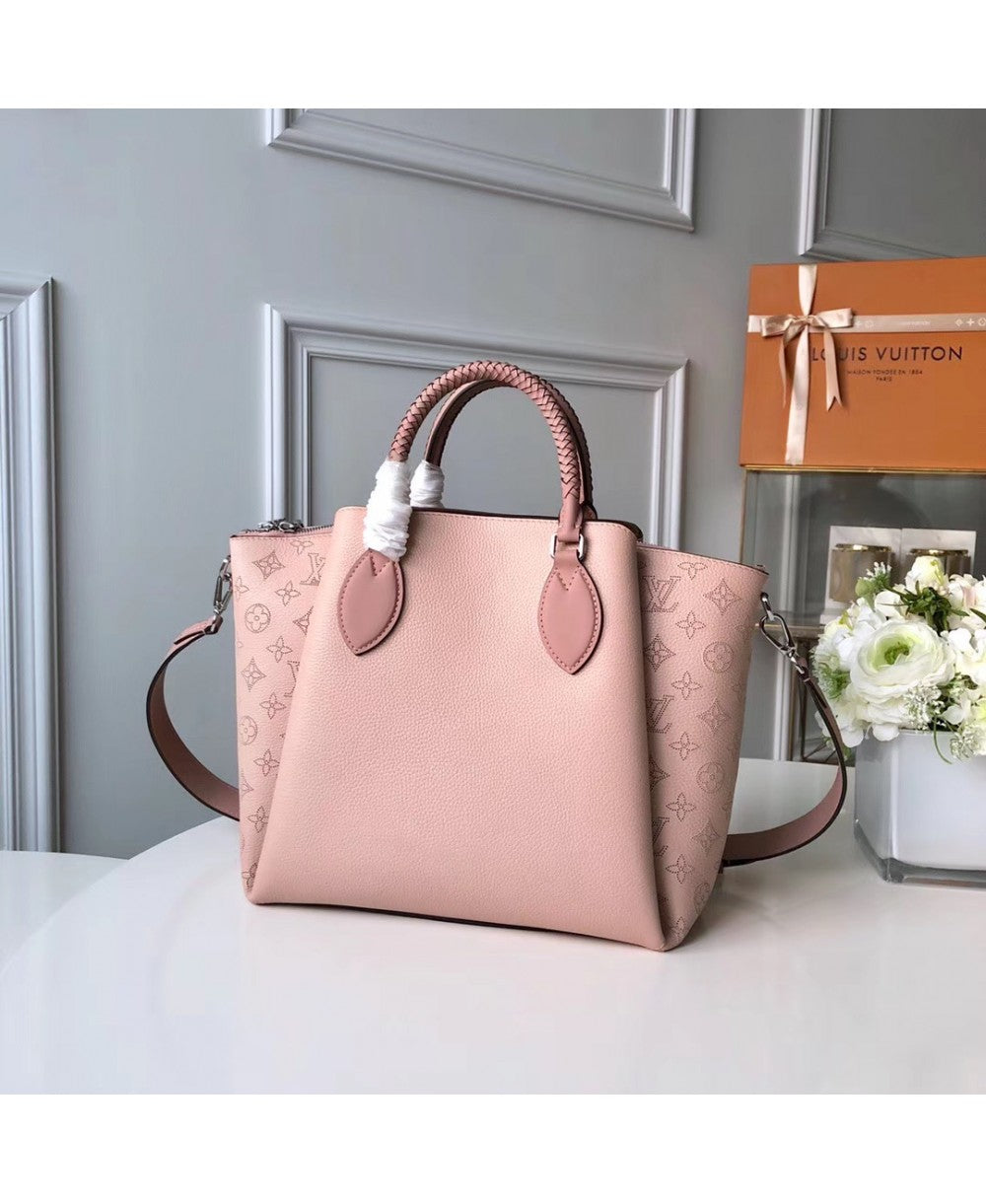 LV Borsa Haumea in Pelle Traforata Mahina - Rosa Magnolia