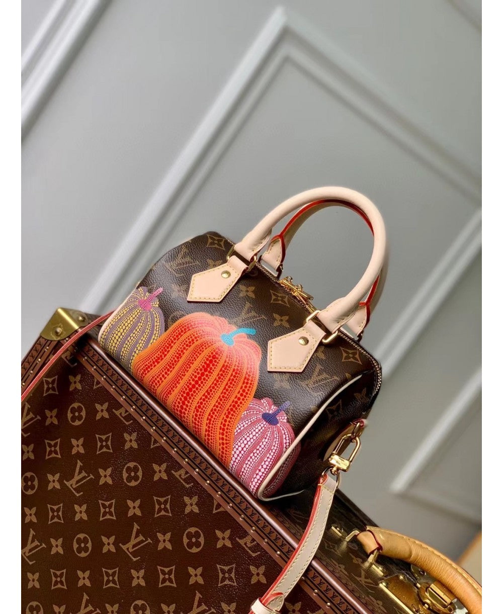 LV Yayoi Kusama Speedy 20 - Edizione Limitata con Motivo Pumpkin