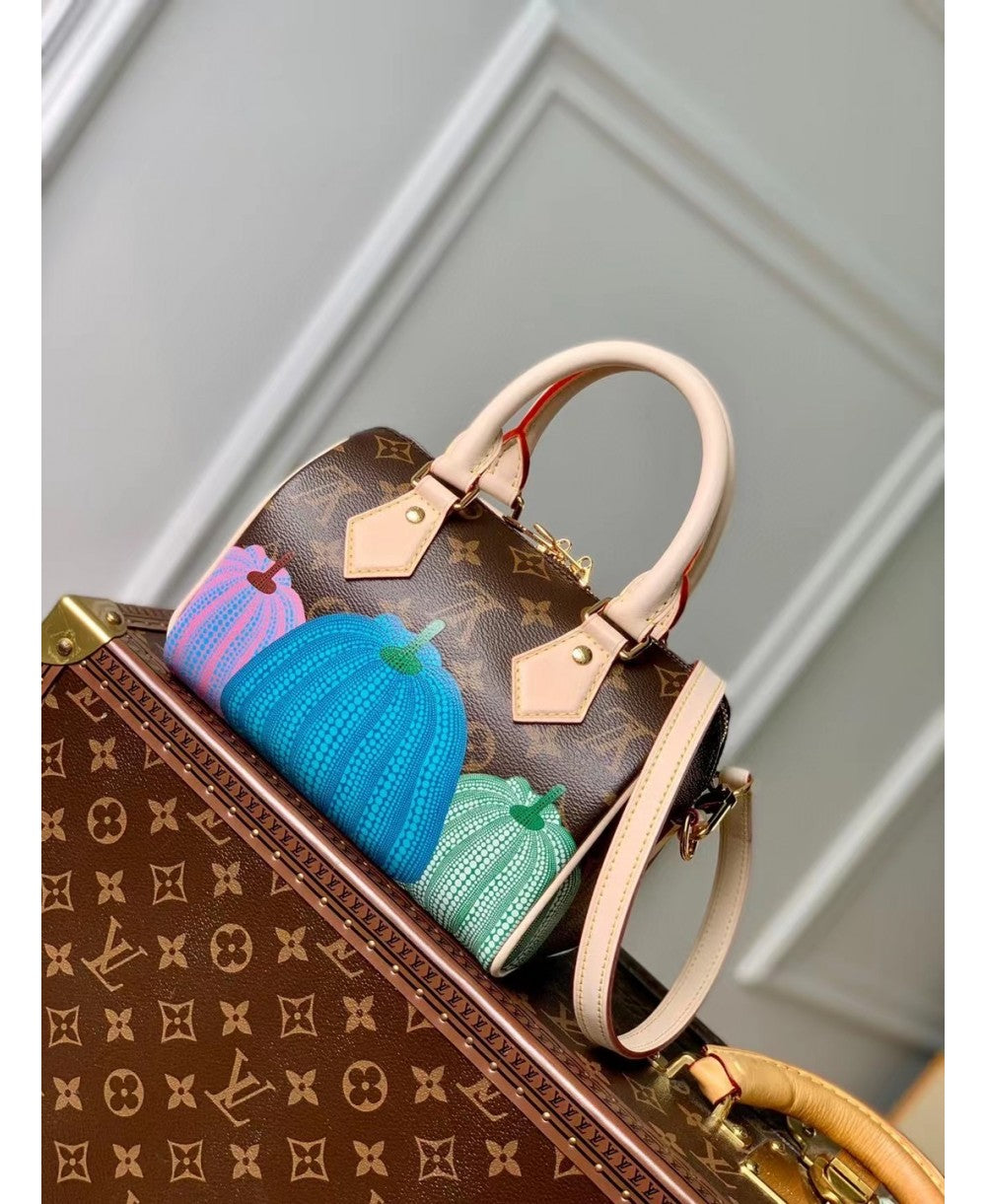 LV Yayoi Kusama Speedy 20 - Edizione Limitata con Motivo Pumpkin