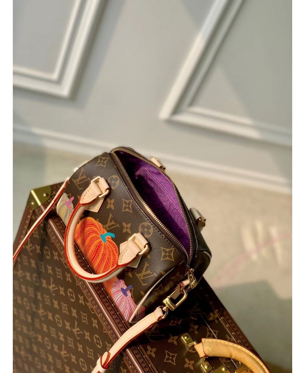 LV Yayoi Kusama Speedy 20 - Edizione Limitata con Motivo Pumpkin