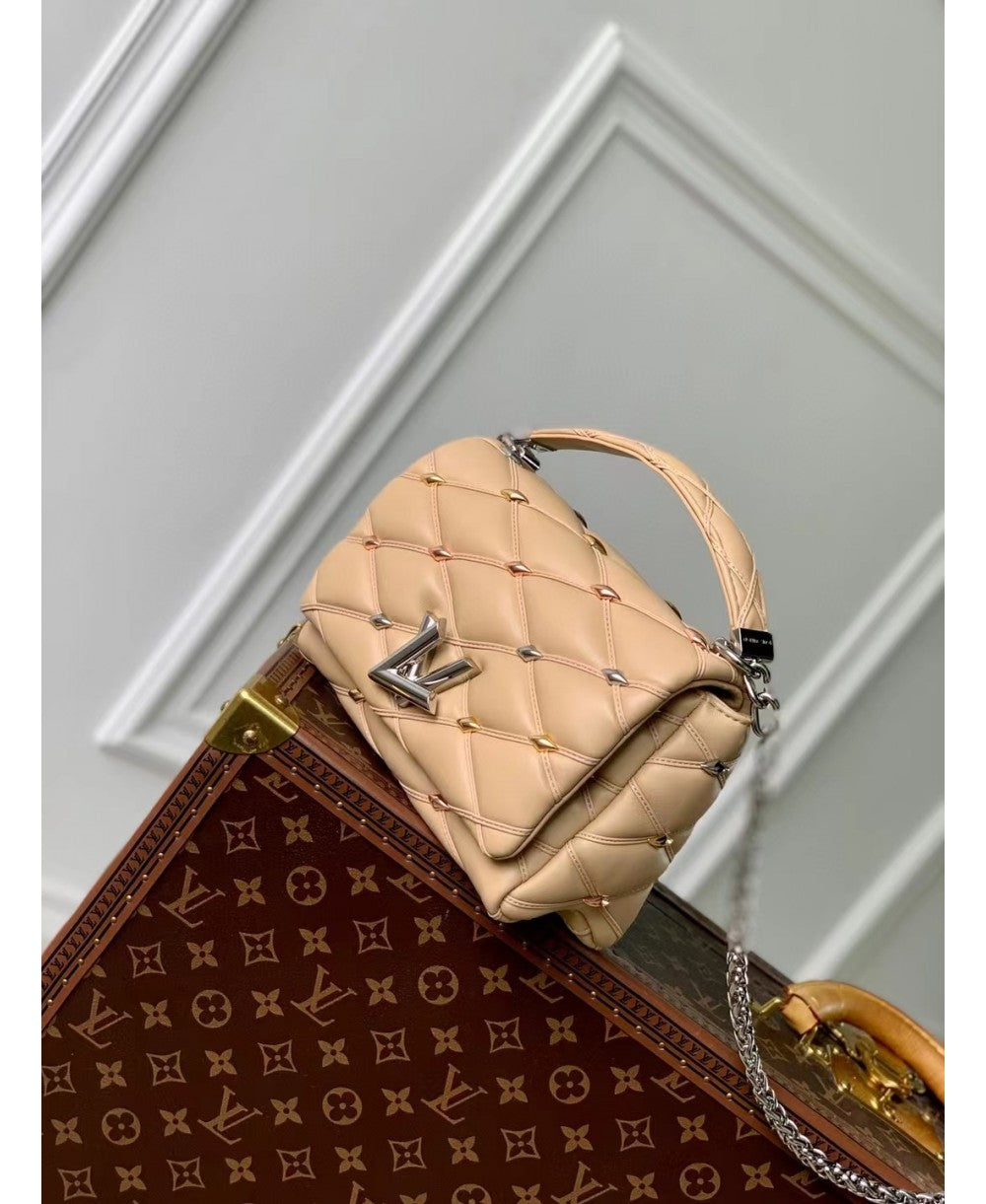 Louis Vuitton GO-14 MM in Pelle di Agnello con Motivo Malletage