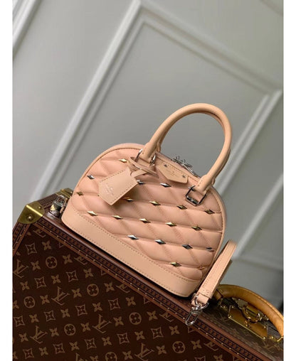 LV Alma  in Pelle di Agnello con Motivo a Rombi