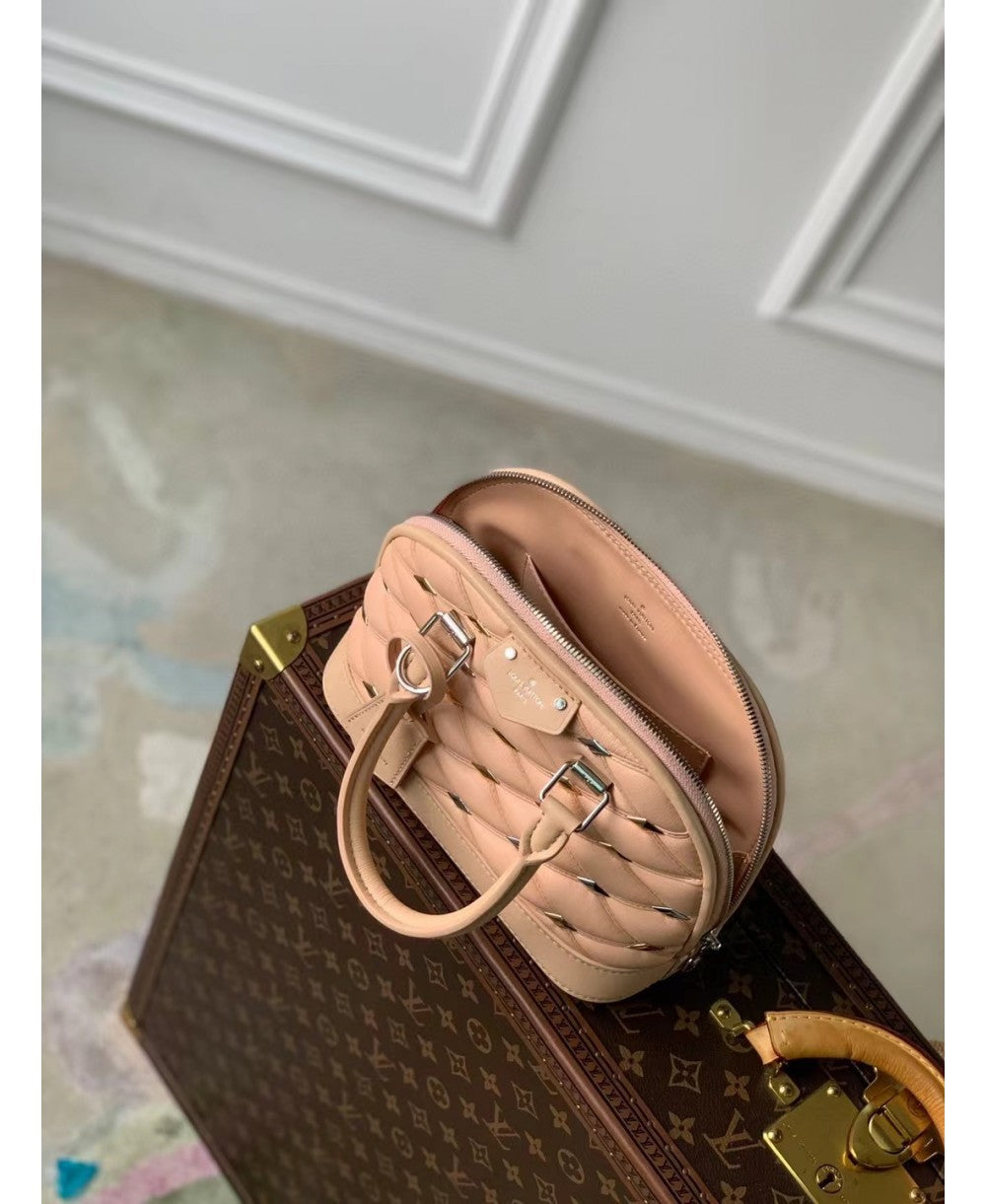 LV Alma  in Pelle di Agnello con Motivo a Rombi