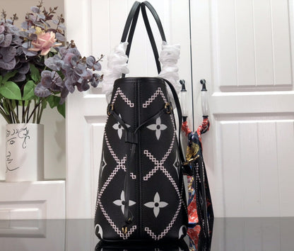 Louis Vuitton Neverfull MM in Tela Damier Azur