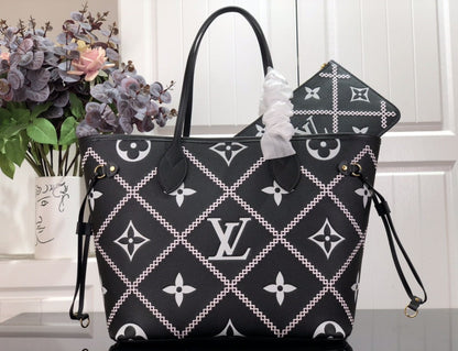 Louis Vuitton Neverfull MM in Tela Damier Azur